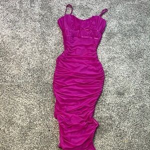 This is a body con maxi dress